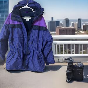 VTG‎ 90s Women's Columbia 3-in-1  Ski Snow Jacket Coat -M Lots Pocket